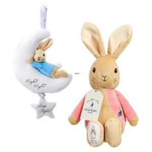 Rainbow Designs Peter Rabbit Musical Plush Toy Bundle, imported from the UK