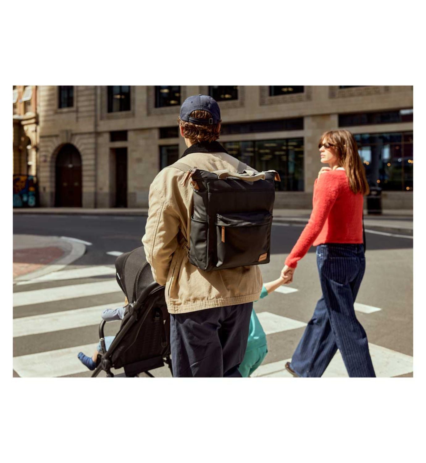 Bababing Daypack Changing Bag Black 39 x 32 x 14 cm - British product
