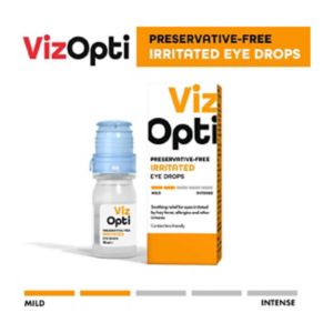 Viz Opti preservative-free eye drops 10ml (British brand)