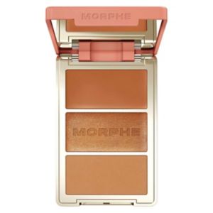 Morphe Cheek Thrills Multi Finish Face Trio Palette, imported from the UK