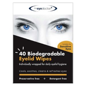 The Eye Doctor Biodegradable Eyelid Wipes 40 Count