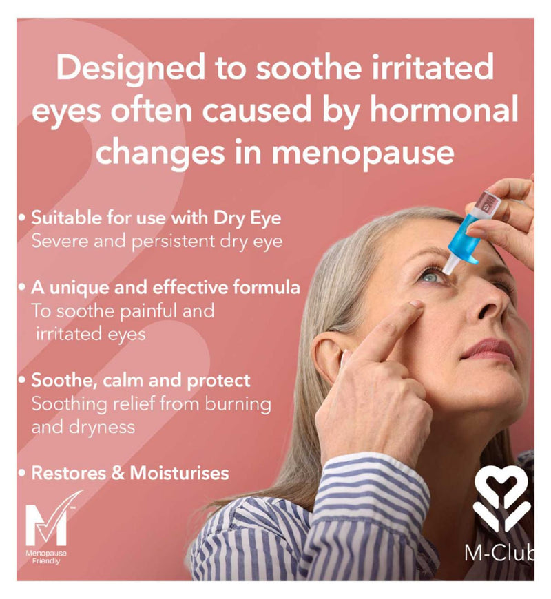 M-Club Dry Eye Drops 0.3% 10ml, imported from the UK