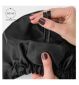 Silver Cloud hair wrap infused with silver ions black (British brand)