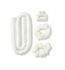 Silk Addict heatless curler set ivory (British brand)