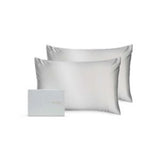 Silk Addict silver mulberry silk pillowcase twin pack (British brand)