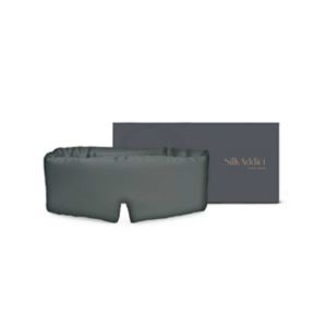 Silk Addict Mulberry Silk Sleep Mask Charcoal (British brand)