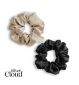 Silver Cloud Mixed Satin Scrunchies Four Pack (British brand)