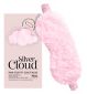 Silver Cloud pink fluffy eye mask and pillowcase set (British brand)