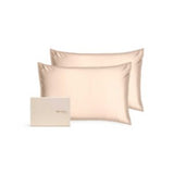 Silk Addict Mulberry Silk Pillowcase Caramel Twinpack (British brand)