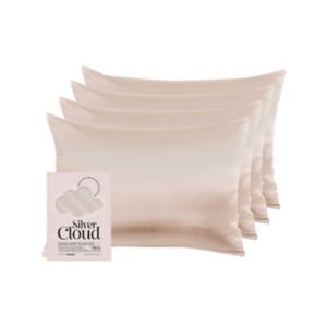 Silver Cloud satin pillowcase Caramel 4 pack (British brand)