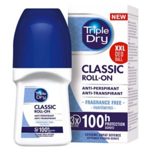 Triple Dry Classic Anti-Perspirant Roll On 50ml (British brand)