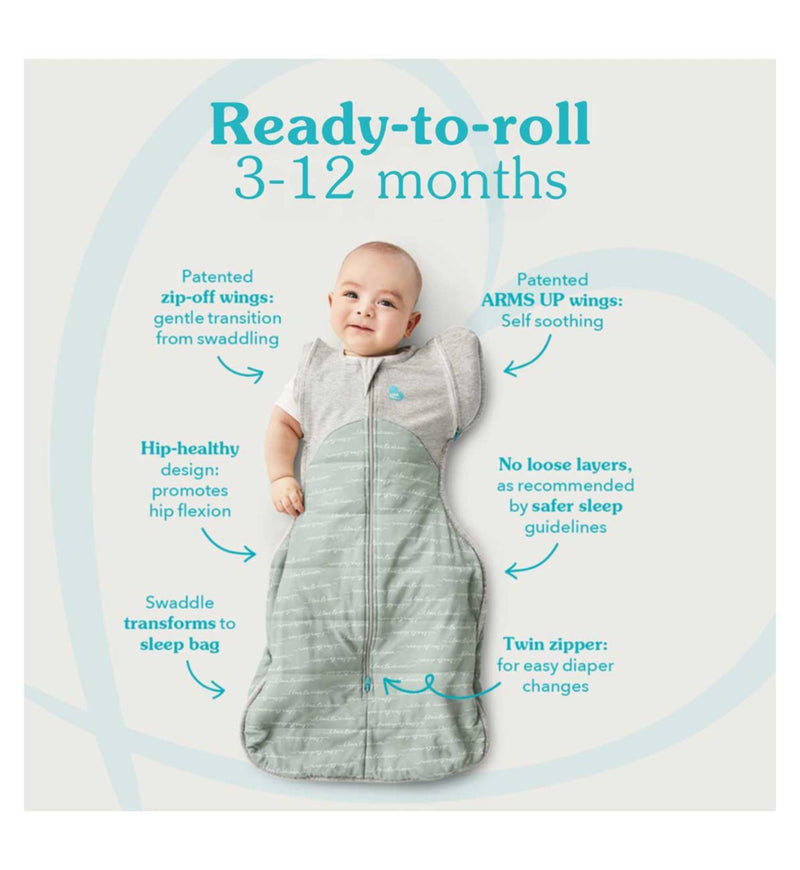Love to Dream Swaddle Bag White 2.5 TOG, imported from the UK