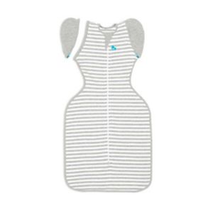 Love to Dream Swaddle Bag Grey Stripe 1.0 TOG 6-8.5kg, UK version