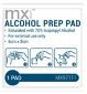 MX Health alcohol preparation pads 200 count, imported from the UK