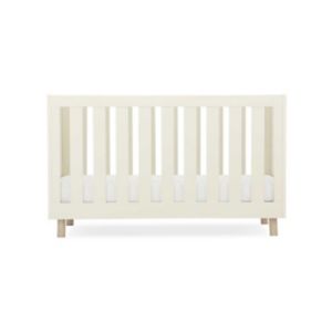 CuddleCo Harper Cot Bed Cream Ash Finish - British product