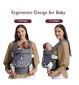 Momcozy baby carrier grey cotton imported from the UK