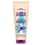 Aussie Miracle Moist Detangling Conditioner 275ml Moisturising Formula to Revive Dry Hair
