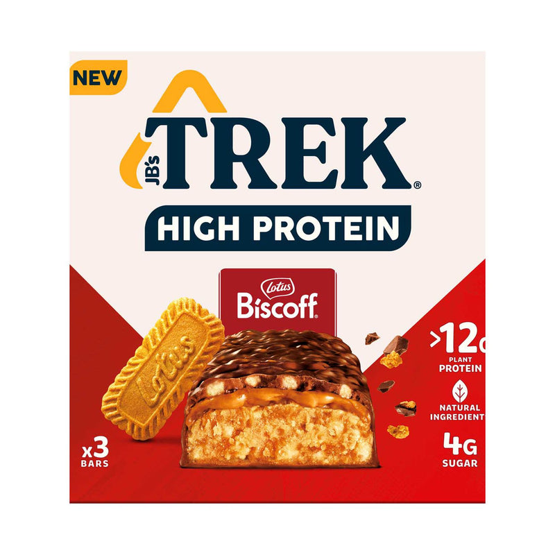 Trek High Protein Biscoff Bars Multipack 3x44g (British brand)