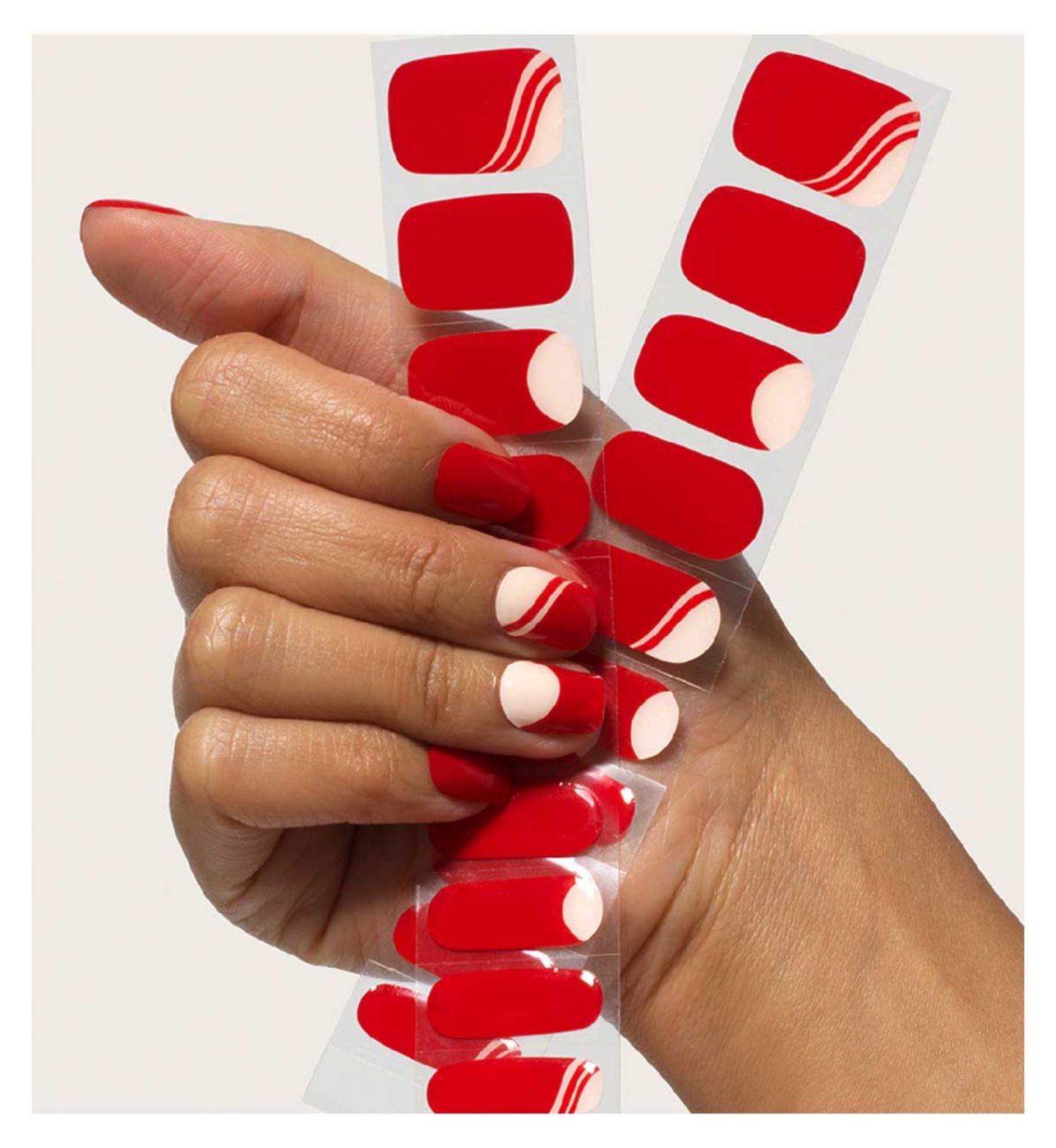 Mylee Gel Nail Wraps Lady In Red, imported from the UK