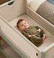 SnuzPod 5 Bedside Crib Bassinet Sage (British brand)