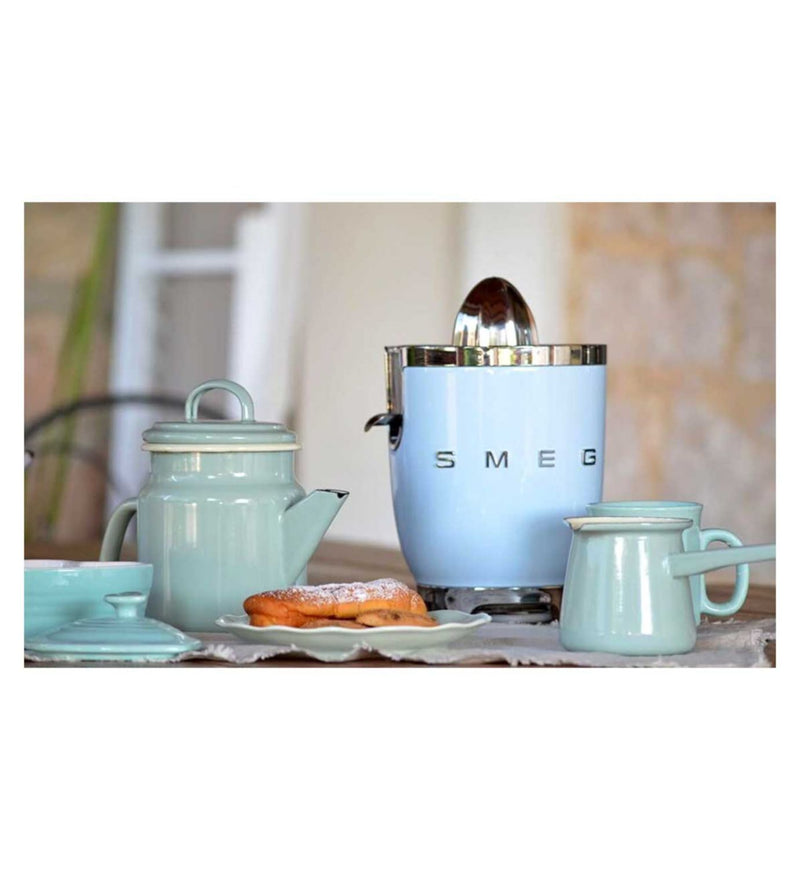 Smeg citrus juicer Pastel Blue variant (British brand)