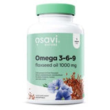 Osavi Omega 3-6-9 Flaxseed Oil 1000mg Softgels 120 count (British brand)
