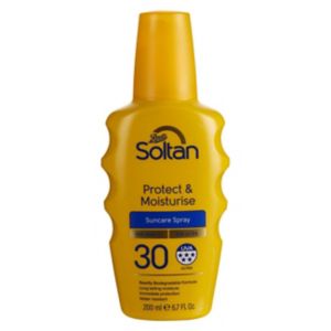 Soltan Protect and Moisturise Suncare Spray SPF30 Sun Cream 200ml