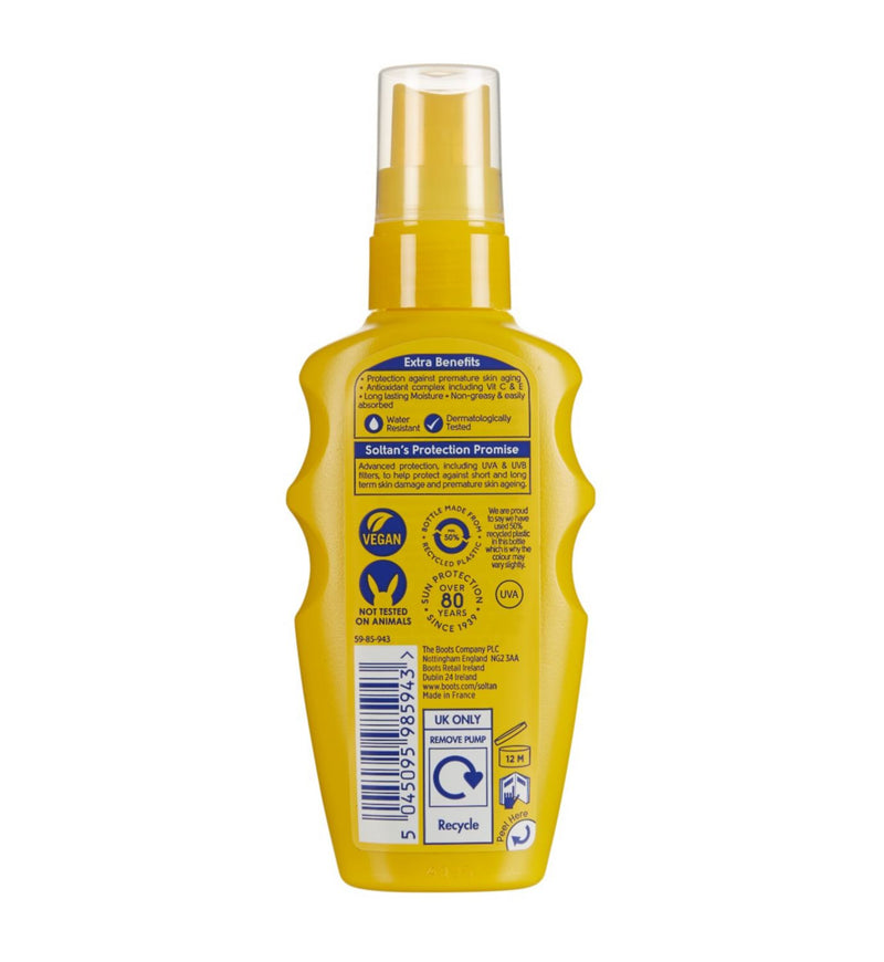 Soltan Sunscreen Spray SPF30 75ml (British brand)