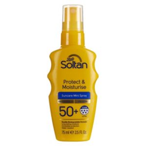 Soltan Suncare Spray SPF50+ 75ml, imported from the UK