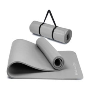 KG Physio Tapis de Yoga 8mm Gris Portable Fitness