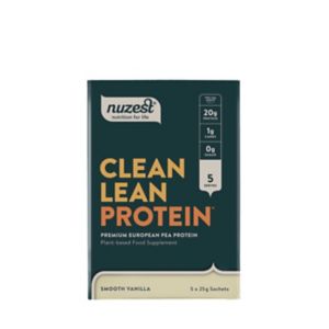 Nuzest Clean Lean Protein Powder Smooth Vanilla 5x25g sachets, imported from the UK