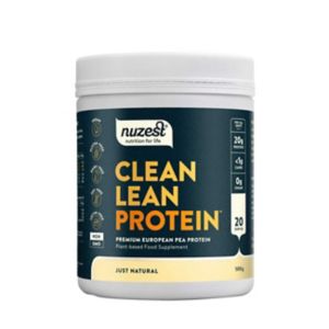 NuZest Clean Lean Protein Just Natural Pea Protein Powder 500g, imported from the UK