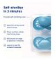 MAM Start Night Soother Pink 2 Pack, imported from the UK