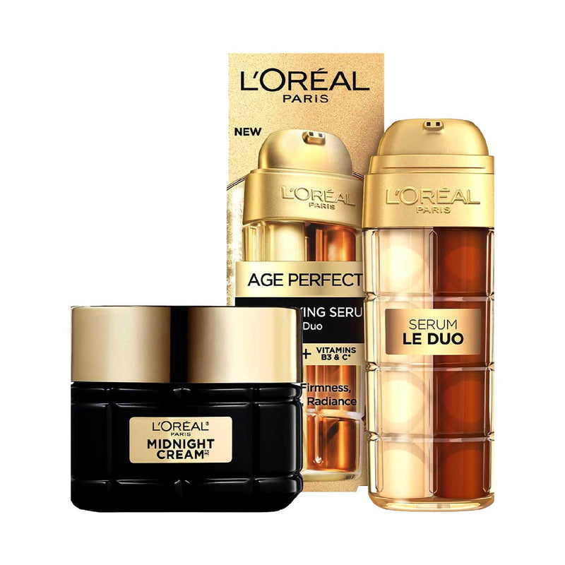 L'Oreal Paris Serum & Night Cream Age Perfect Duo, UK version