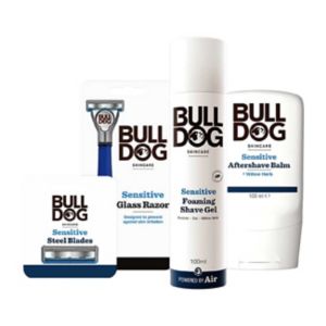 Bulldog Sensitive Shave Bundle grooming kit imported from the UK