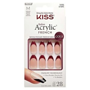 KISS French Acrylic Nails Catchy Nail Tips 28s
