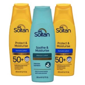 Soltan Sun care bundle SPF50 Lotion and Aftersun (British brand)