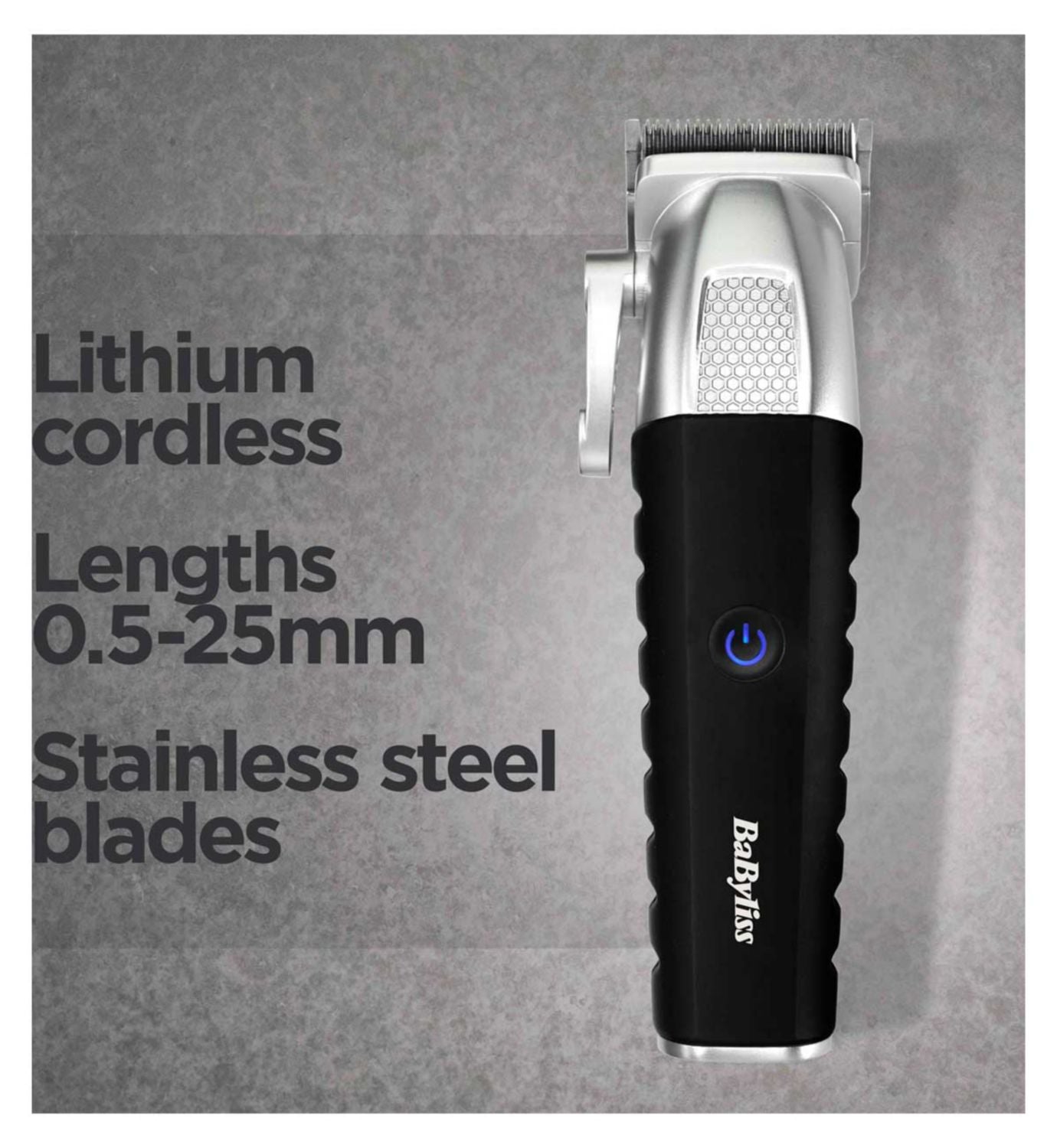 BaByliss lithium power cordless hair clipper - British product