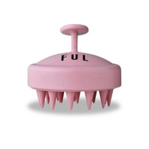 FUL Scalp Massager Brush Pink Silicone Cleanser - British product
