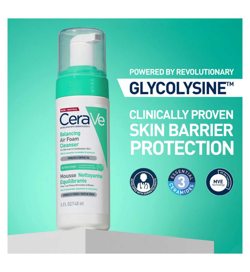 CeraVe Balancing Air Foam Cleanser 148ml - British product