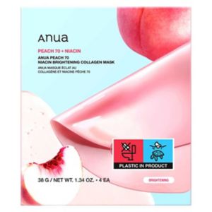 Anua Peach 70 Niacin Brightening Collagen Mask 4 Pack - British product