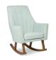 Tutti Bambini rocking chair and footstool Boucle Ocean Stone (British brand)