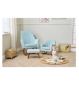 Tutti Bambini rocking chair and footstool Boucle Ocean Stone (British brand)