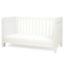 Tutti Bambini Alba Cot Bed white convertible cot sofa (British brand)