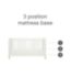Tutti Bambini Alba Cot Bed white convertible cot sofa (British brand)