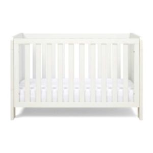 Tutti Bambini Alba Mini Cot Bed White - British product