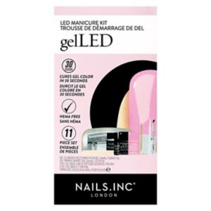 Nails. Inc GelLED Pink Chiffon Nail Manicure Starter Kit 38.14ml