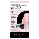 Nails. Inc GelLED Pink Chiffon Manicure Kit 38.14ml, imported from the UK
