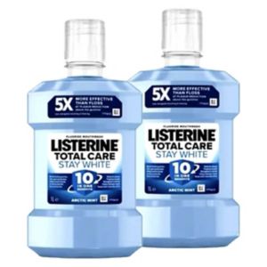 Listerine Total Care Stay White Arctic Mint mouthwash 1L (British brand)