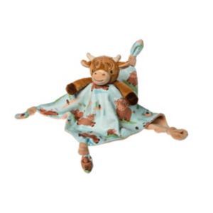 Mary Meyer Hetty Highland Cow Blankie baby blanket 13x13 imported from UK